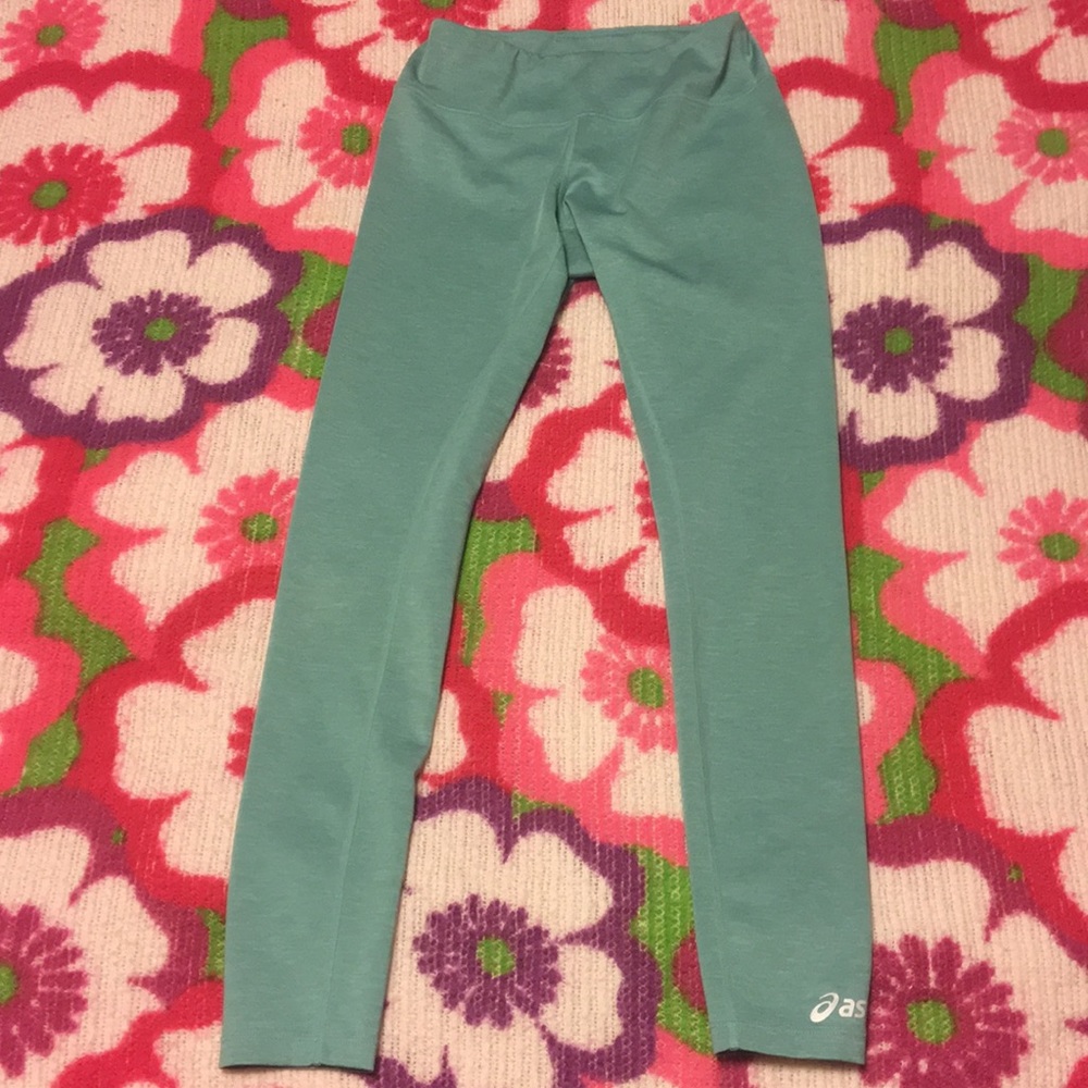 ASICS running yoga mint green tights